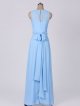 Sleeveless Long Chiffon Bridesmaid Dress with Side Slit AB202142