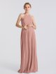 Full Length Chiffon High Halter Neck Bridesmaid Dress AB202074