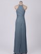 Mesh Tank V-neck Bridesmaid Dress With Lace Inse AB202119
