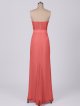 Lace Sweetheart Neckline Long Bridesmaid Dress with Lace Insert AB202085
