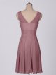 Illusion Tank Crinkle Chiffon Dress With Short Cascade Skirt AB202082