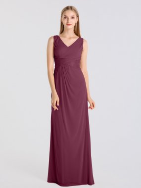 Mesh Tank Bridesmaid Dress With Lace Inset AB202118