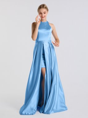 New Satin Walkthrough Prom Party Gown AB202168