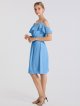 Short Cold-Shoulder Chiffon Bridesmaid Dress AB202133