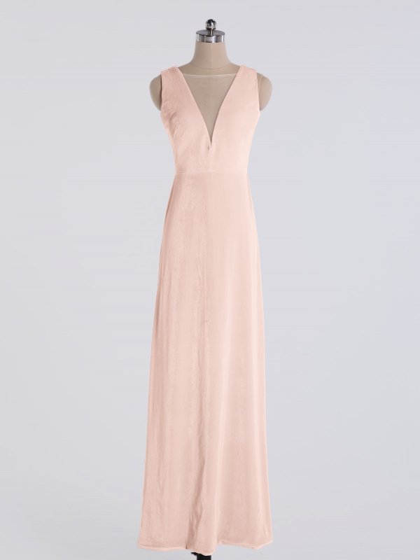 Deep V Neck Ultra-soft and Stretchy Velvet Dress AB202062