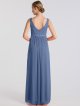 Sleeveless Maternity Long Corded Lace Mesh Dress AB202146