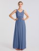 Sleeveless Maternity Long Corded Lace Mesh Dress AB202146