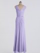 Sleeveless Long Mesh Dress With Corded Lace Bridesmaid AB202144