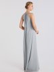 Maternity Friendly Long Halter Neck Soft Mesh Bridesmaids Dress AB202053