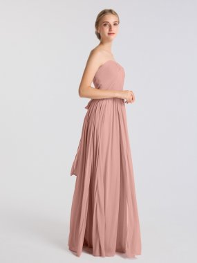 Convertible Long Mesh Style-Your-Way 6 Tie Bridesmaid Dress AB202044