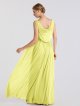 Maternity Long Halter Neck Mesh Bridesmaid Dress with Slim Sash AB202116