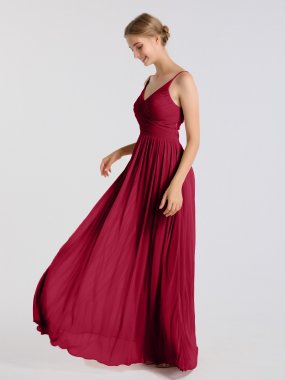Mesh Illusion Cutout Full Skirt Bridesmaid Dress AB202117