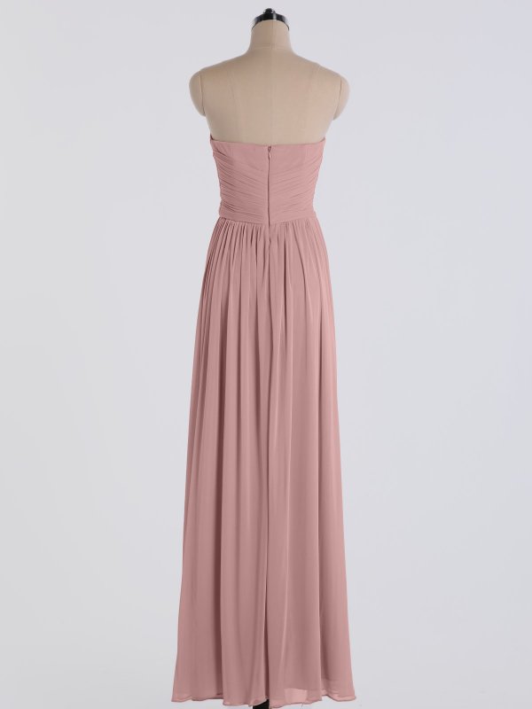 Flowy Strapless Sweetheart Neckline and A-Line Mesh Dress AB202071