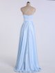 Double Spaghetti Straps Long Satin Prom Party Ball Gown AB202157