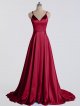 Long High Low Satin Prom Dress AB202161