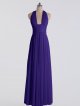 A-line CrissCross Halter Chiffon Prom Gown AB202153