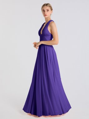 A-line CrissCross Halter Chiffon Prom Gown AB202153