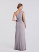 One Shoulder Twisted Knot Cascade Bridesmaid Dress VA29460 AB202125