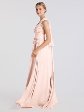 Long Convertible Long Jersey Dress for Maid of Honor AB202092