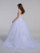 Lace and Organza Wedding Ball Gown with Beading AB202019