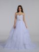 Lace and Organza Wedding Ball Gown with Beading AB202019