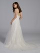 Scalloped A-Line Wedding Dress with Double Straps AB202001