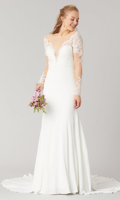 Long-Sleeve Faith Wedding Dress by KL-300102