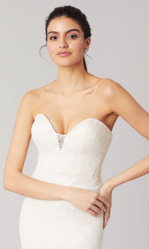Janet: Lace Sweetheart Wedding Dress KL-300103