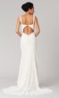 Gloria: Deep-V-Neck Long Wedding Dress KL-300108