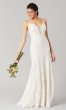 Hazel: Beaded Long Lace Wedding Dress by KL-300113
