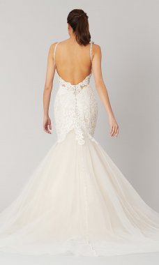 Whitney: Long Mermaid Wedding Dress by KL-300116