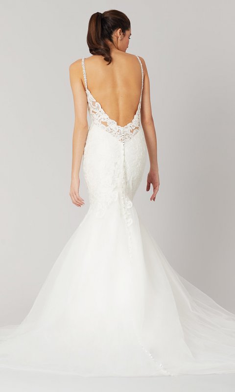 Whitney: Long Mermaid Wedding Dress by KL-300116