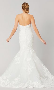 Jewel: Long Mermaid Lace Wedding Dress by KL-300117