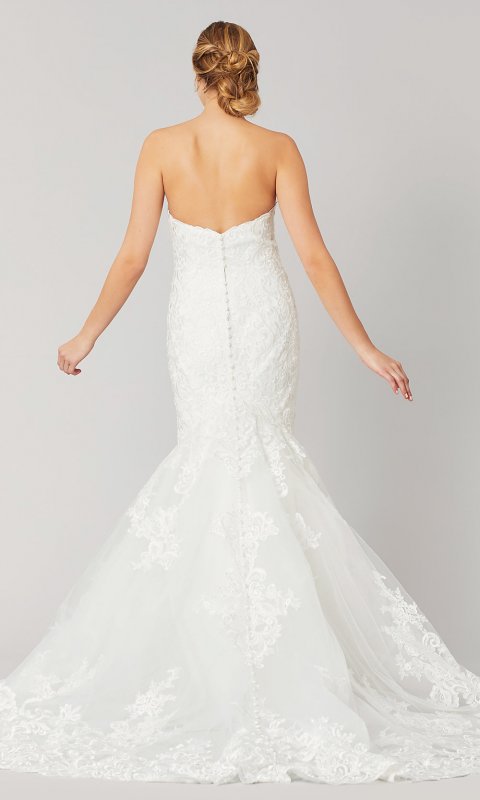 Jewel: Long Mermaid Lace Wedding Dress by KL-300117