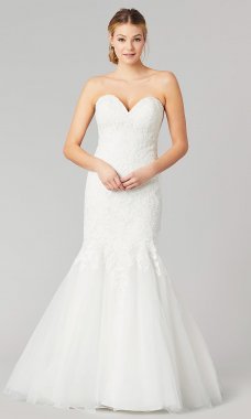 Bonnie: Lace Mermaid Wedding Dress by KL-300118