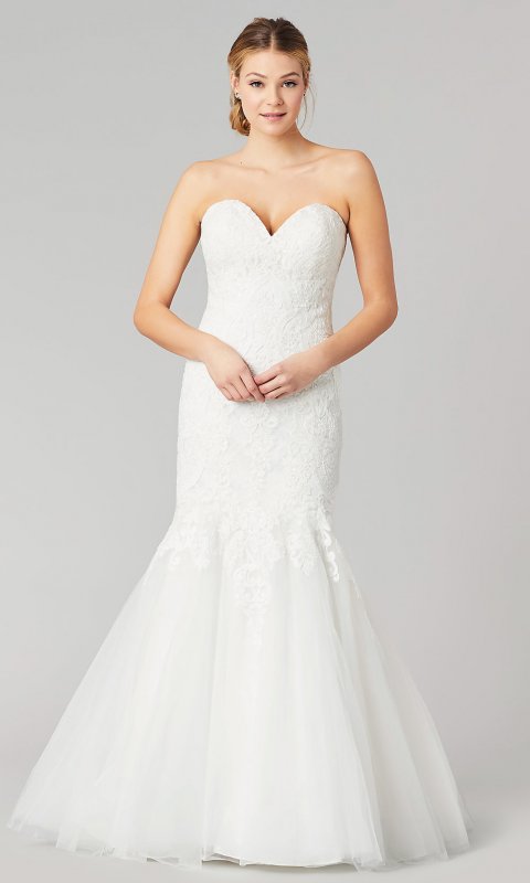 Bonnie: Lace Mermaid Wedding Dress by KL-300118