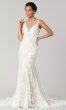 Mariah: Illusion-Back Lace Wedding Dress by KL-300121