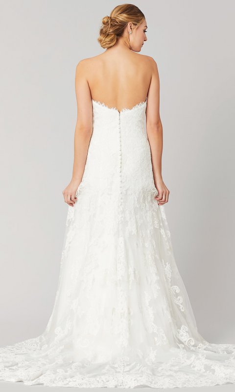 Meghan: Strapless Lace Long Wedding Dress KL-300122