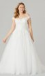 Catherine: Off-Shoulder Long Wedding Gown by KL-300130