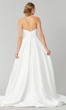 Emily: Strapless Long Wedding Dress by KL-300132