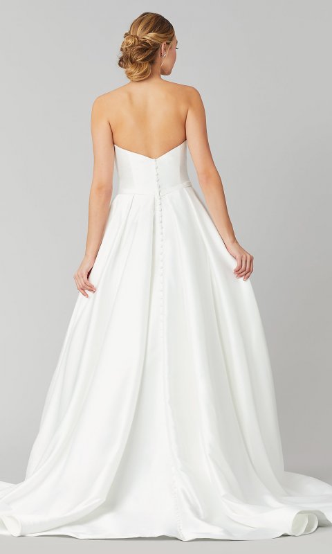 Emily: Strapless Long Wedding Dress by KL-300132