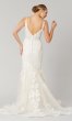 Donna: V-Neck Lace Long Wedding Dress by KL-300136