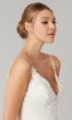 Donna: V-Neck Lace Long Wedding Dress by KL-300136