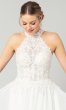 Bettie: Long High-Neck Wedding Dress KL-300141