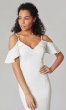 Angela: Cold-Shoulder Long Wedding Dress by KL-300143