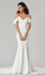 Angela: Cold-Shoulder Long Wedding Dress by KL-300143
