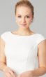 Rosa: Crepe Cap-Sleeve Wedding Dress by KL-300146