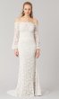 Trinity: Long Bell-Sleeve Wedding Dress by KL-300148