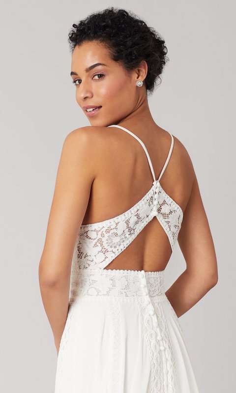 Sabine: Chiffon Long Wedding Gown by KL-300149