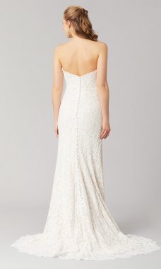 Jennifer: Long Lace Wedding Dress by KL-300153